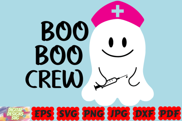 Boo Boo Crew SVG for Crafts and Graphics