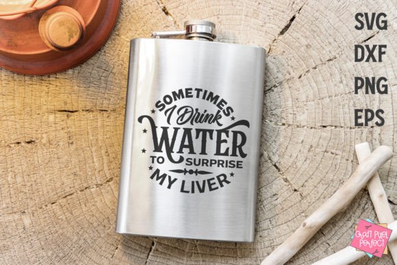 Drinking Humor Svg, Funny Flask Svg: A Graphic for Crafts and Digital Selling