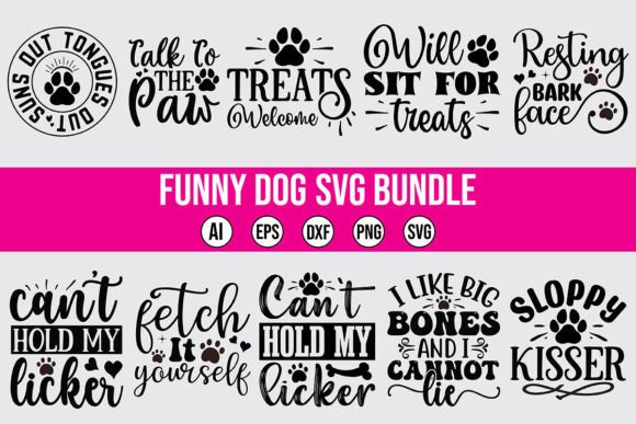 Funny Dog Graphics for Crafts