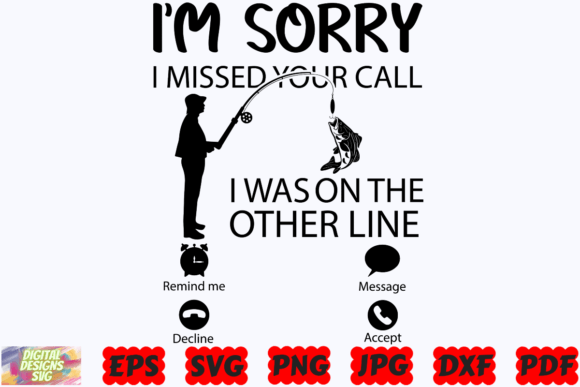 Funny Fishing SVG