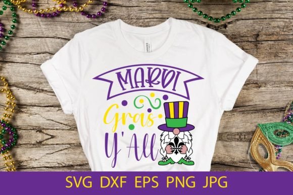 Mardi Gras Y All SVG for Crafts and Graphics