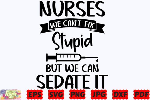 Playful Nurse SVG for Creative Branding